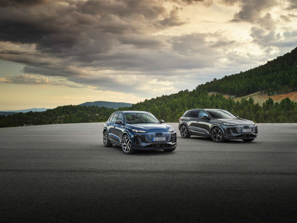 To begin with, we're getting the Q6 e-tron (left) and the SQ6 e-tron (right).